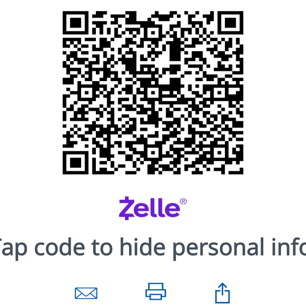 Phoenix Zelle QR code — scan with your bank's Zelle interface to send to 8phoenixrising@gmail.com
