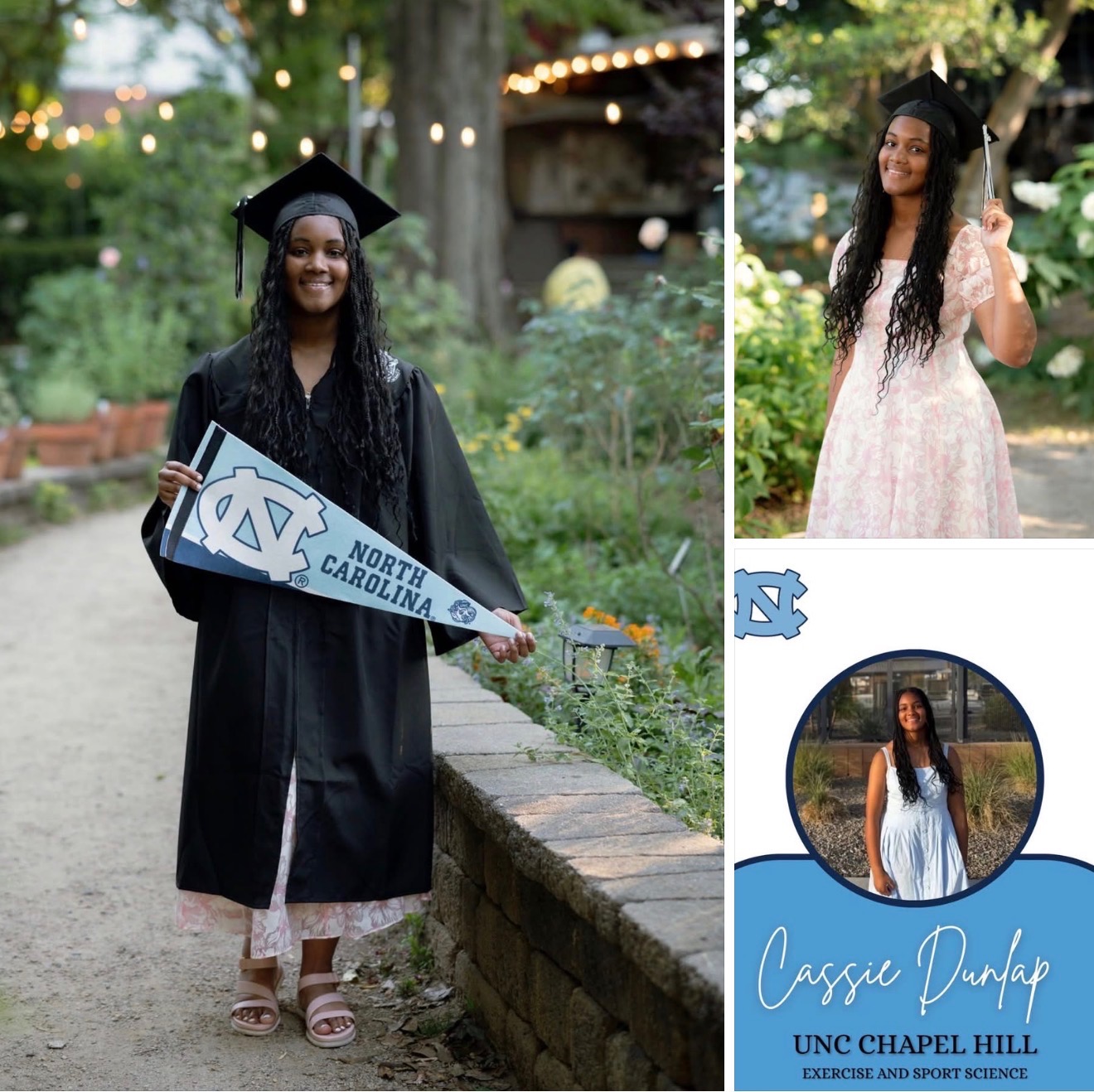 Cassie Marie Dunlap — 2026 Sivad Johnson Scholarship recipient, headed to UNC Chapel Hill.