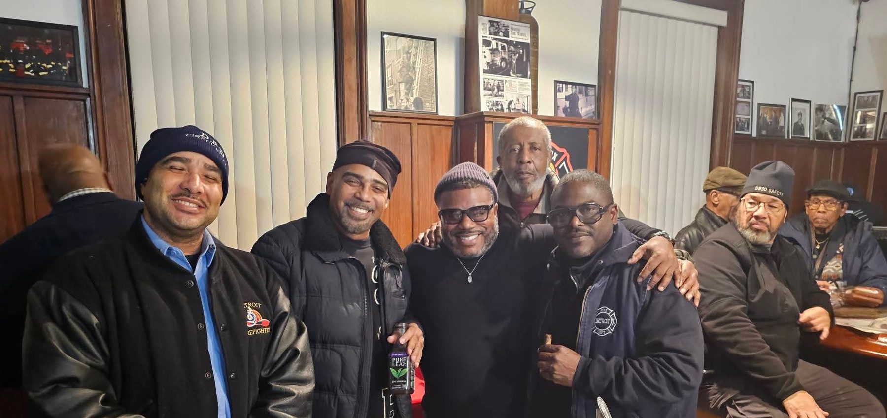 Phoenix members in fellowship at Historic Engine 11.